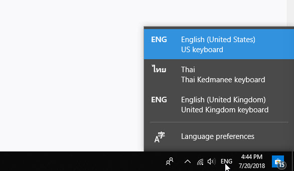 วิธีลบภาษาอังกฤษ United Kingdom ออกจาก Windows 10 พร้อมการตั้งค่าปุ่ม ...